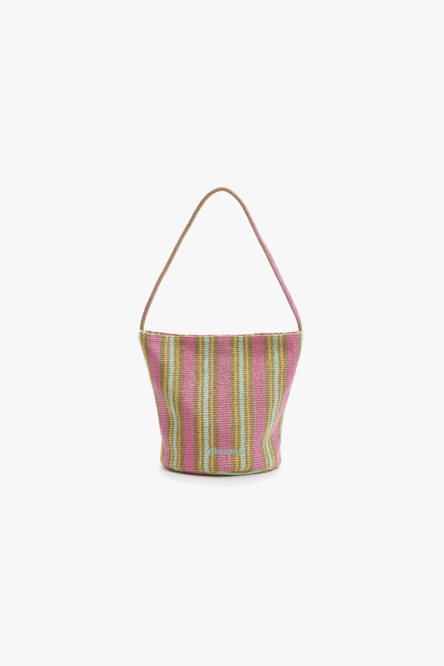 [2nd PRE-ORDER] ORIEN RATTAN STRIPE - PINK+MINT Stripe (MINI) - (5월11일 예약 배송)